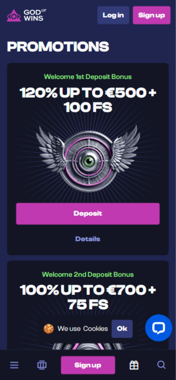 Interface GodofWins App
