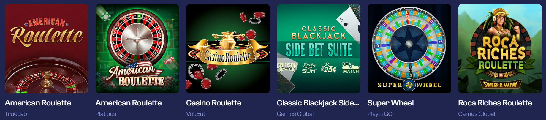 Table Games in God of Wins Casino 