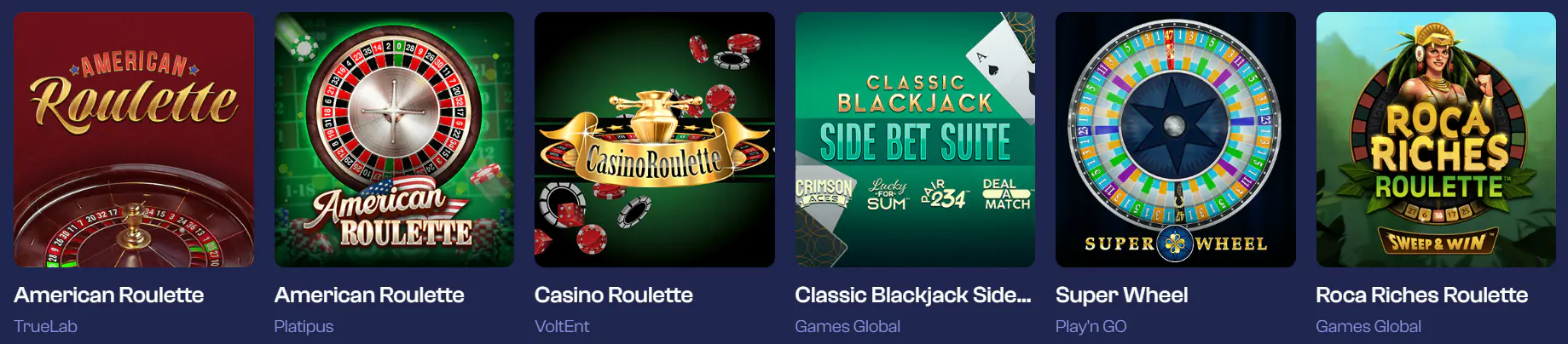 Table Games in God of Wins Casino 